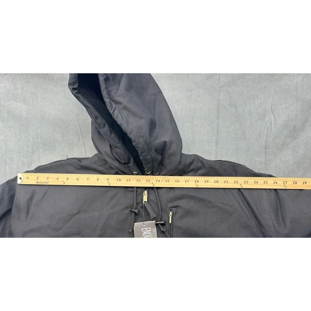 NEW Walls Insulated Hooded Duck Jacket Mens 3XL Heavyweight Black Canvas Winter